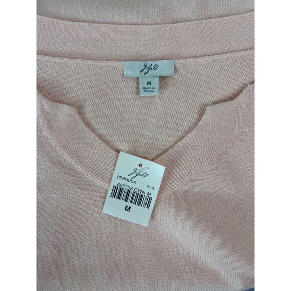 J. Jill women's medium peach light orange long sleeve‎ lightweight sweater top - Picture 6 of 8